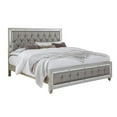 thumbnail image 1 of Global Furniture USA Riley Silver Tufted Full Bed, 1 of 4