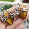 thumbnail image 6 of Natural Crystal Water Drop Makeup Dance Ball Mask Pendant Stone Amulet Reiki, 6 of 9
