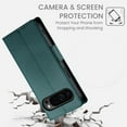 thumbnail image 4 of Allytechgroup Versatile Wallet Case for Google Pixel 9 Pro XL, Stylish Flip Cover with Card Slots RFID Blocking Phone Case for Women Men, Darkgreen, 4 of 6