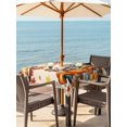 thumbnail image 2 of Outdoor Tablecloth with Umbrella Hole and Zipper, Happy Fall Square Table Cloth 60x60 Inch Waterproof Tablecloth, Thanksgiving Truck Pumpkin Leaf Scarecrows Picnic Table Cover for Patio Camping, 2 of 7
