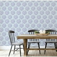 thumbnail image 4 of S4Sassy Floral Wallpaper - Asian Style Walls Covering, 25 x 120 Self-Adhesive Vinyl Wall Paper, Decorative Wallwrap, Easy DIY Wall Covering For Bedroom, Living Room, Living Spaces - Purple, 4 of 8