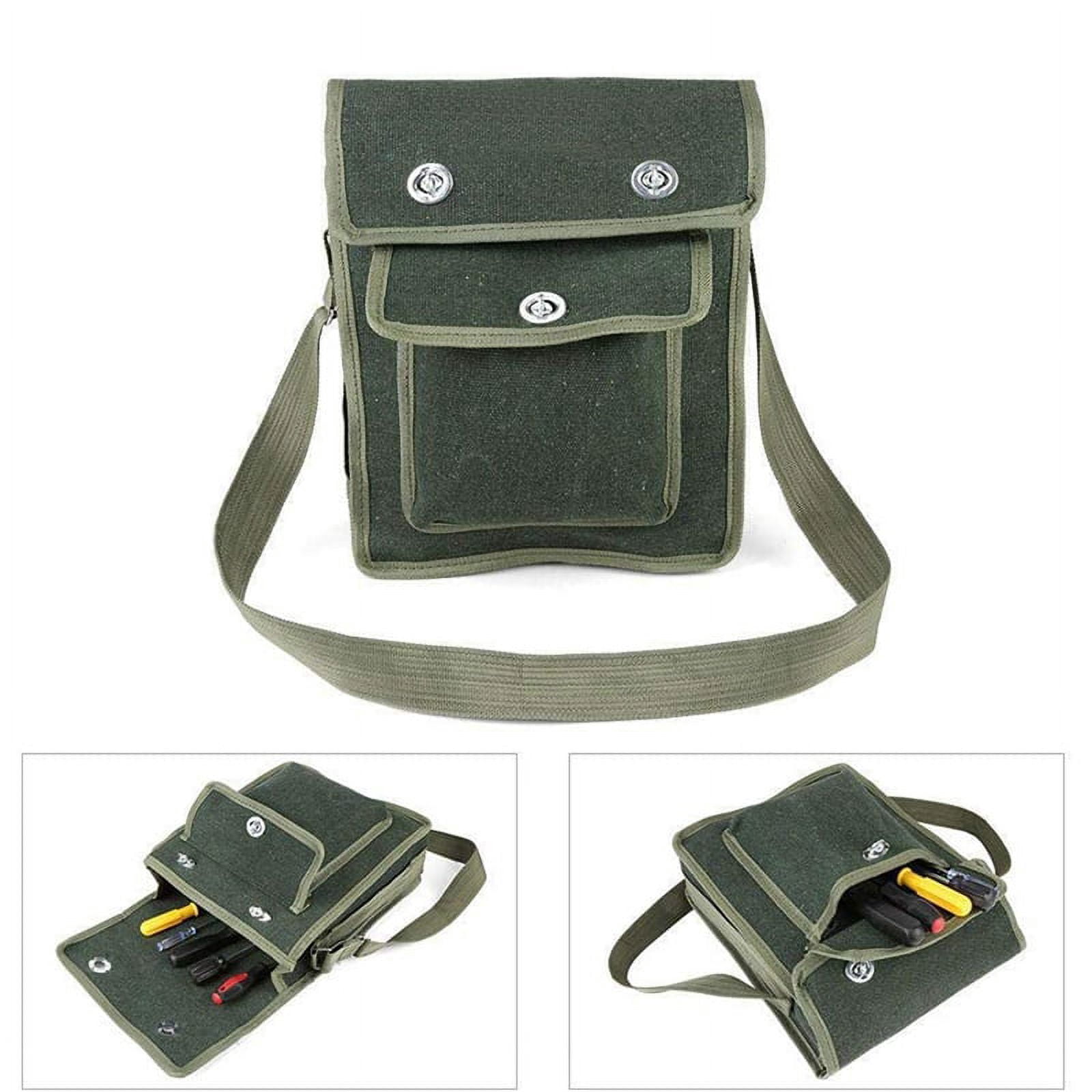 2X Electrician Storage Bag Tool Kit Repair Kit One-Shoulder Communication Plumber's Bag Can Store Flashlight Keys