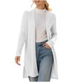thumbnail image 3 of AGWOLF Cardigan Sweaters for Women Long Sleeve Open Front Lightweight Cardigans Loose Fit Long Cardigans for Women Soft Casual Coats for Work and Office M, 3 of 9