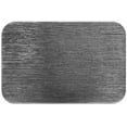 thumbnail image 2 of Dainty Home Metallic Galaxy Vinyl Smooth Linear Striped Textured Reversible 12" x 18" Rectangular Placemat Set of 8 in Silver, 2 of 2