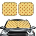 thumbnail image 2 of Yiaed Hand Drawn Strawberry Print Car Front Windshield Sun Shade,Foldable Anti-UV Car Sunshade for Front Window for Most Vehicles-Small, 2 of 5