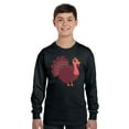 thumbnail image 2 of Awkward Styles Thanksgiving Youth Sweatshirt Pink Turkey Crewneck Tee for Kids, 2 of 5