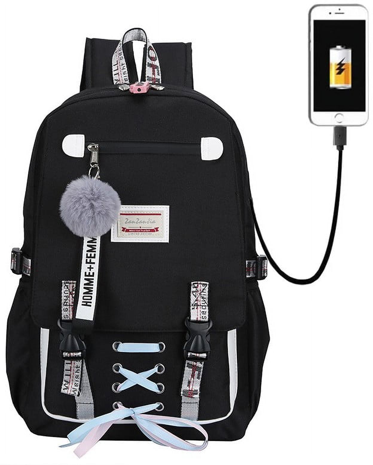 black leather small backpack purse Steampunk Mini Leather Backpack: Black College Bag
