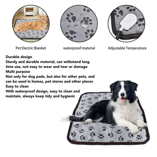 Pet Heating Pad,dog Electric Heating Pad Large Waterproof Heating Pad For  Cats,heated Mat Bed Safety Heating