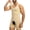 Nude, variant on Men Shapewear Tummy Control Full Body Shaper Waist Trainer Abdobmen Compression Bodysuit With Hooks