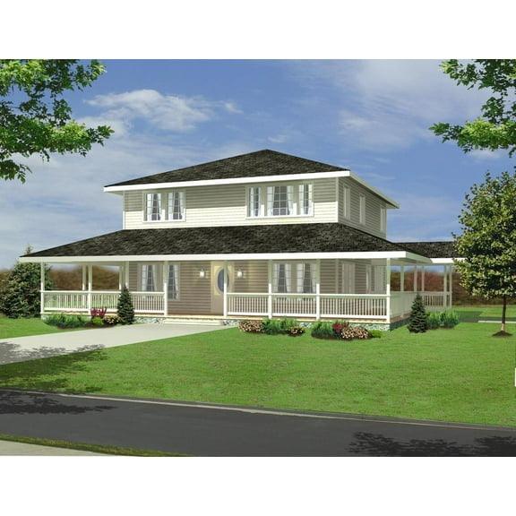 001-3015: Country Southern 3 Bed, 3 Bath Luxury Home Plan, 2060 Sq Ft: Full Blueprints with License to Build by Home Plan Marketplace - Lesuto