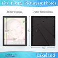 thumbnail image 4 of Icona Bay 11x14 Black Picture Frame, Classic Style, Lakeland Collection (US Company), 4 of 5