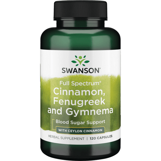 Swanson Full Spectrum Cinnamon, Fenugreek & Gymnema 120 Capsules