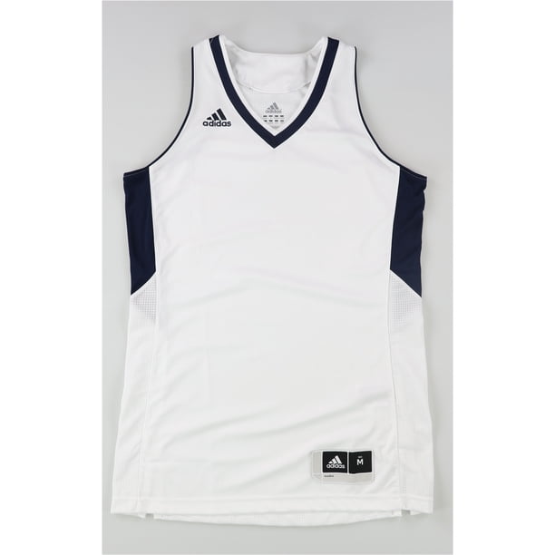 Adidas Womens 2-Tone Basketball Team Jersey, whiteconavy, M
