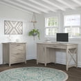 thumbnail image 7 of Bush Furniture Key West 54W Computer Desk with Storage and File Cabinet in Gray, 7 of 7
