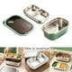 thumbnail image 5 of Fiambrera Bento de material acero inoxidable de 1,, apta para lavavajillas, de limpiar, mantiene los alimentos frescos con de válvula hermética, 2 niveles verde perfecl contenedor de almuerzo, 5 of 8