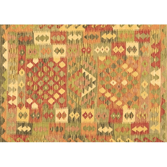 Ahgly Company Indoor Rectangle Southwestern Brown Country Area Rugs, 4' x 6'