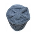 thumbnail image 3 of Denim Thick Knit Soft Stretch Beanie Cap, 3 of 3