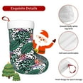 thumbnail image 5 of Yiaed Tropical Leaves Print Christmas Stockings, Christmas Stockings Hanging Ornaments, Christmas Stockings for Family Christmas Holiday Decorations, 5 of 7