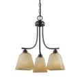 thumbnail image 1 of Sea Gull Lighting 3213003-845 Parkfield - Three Light Chandelier  Flemish Bronze Finish with Creme Parchment Glass, 1 of 3