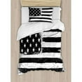 thumbnail image 3 of Ambesonne United States Grunge Aged American Flag Independence Fourth of July Decor Duvet Cover Set, 3 of 3