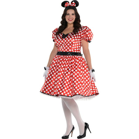 Sassy Minnie Mouse Halloween Costume for Women, Plus Size, Includes Accessories