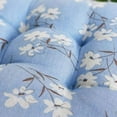 thumbnail image 3 of Nvzi Bohemian Soft Patio Chair Pads Indoor Office Home Kitchen Square Dining Chair Cushion Pillow Blue Flower 18x18x4, 3 of 5