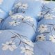 thumbnail image 3 of Nvzi Bohemian Soft Patio Chair Pads Indoor Office Home Kitchen Square Dining Chair Cushion Pillow Blue Flower 18x18x4, 3 of 5
