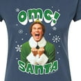 thumbnail image 3 of ELF - Christmas Omg Santa  - Juniors Fitted Graphic T-Shirt, 3 of 5
