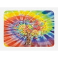 thumbnail image 1 of Tree Bath Mat, Tree with Various Instruments Musical Notes Music Genres Typography Colorful Backdrop, Non-Slip Plush Mat Bathroom Kitchen Laundry Room Decor, 29.5 X 17.5 Inches, Multicolor, Ambesonne, 1 of 2
