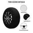 thumbnail image 2 of Rateoe Night Sky Winged French Bulldog Pattern Tire Cover Wheel Protectors Weatherproof Wheel Covers Universal Fit for Trailer Rv SUV Truck Camper Travel Trailers Accessories-16 inch, 2 of 6