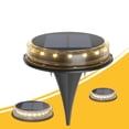 thumbnail image 2 of Lámpara de suelo con energía solar, impermeable, para jardín, camino, terraza, luces con 8 LED, lámpara solar para el patio de la casa, camino de acceso, césped, 2 of 5
