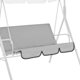 thumbnail image 2 of Funda para silla de columpio Silla de columpio de jardín al aire libre Funda de asiento protectora impermeable a prueba de polvo, Gris Inevent HA005111-02, 2 of 6