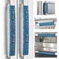 thumbnail image 1 of Juego de 6 fundas para manillas de nevera Luludamier, color azul marino, 1 of 6