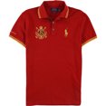 thumbnail image 1 of Polo de Rugby Ralph Lauren para hombre personalizado delgado rojo pequeño, 1 of 1
