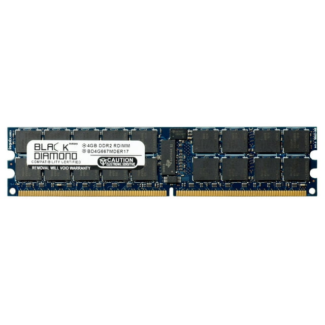 4GB Memory RAM for SuperMicro H8D Series H8DI3+-F 240pin PC2-5300 667MHz DDR2 RDIMM Black Diamond Memory Module Upgrade