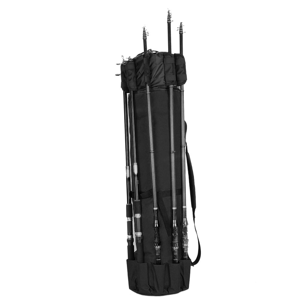 Folding Fishing Rod Case Portable Fishing Rod Carrier Fishing Tool Storage Bag