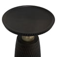 thumbnail image 6 of Simpli Home Breanna SOLID MANGO WOOD and Metal 16 inch Wide Round Contemporary Side Table in Black, Gold, 6 of 7
