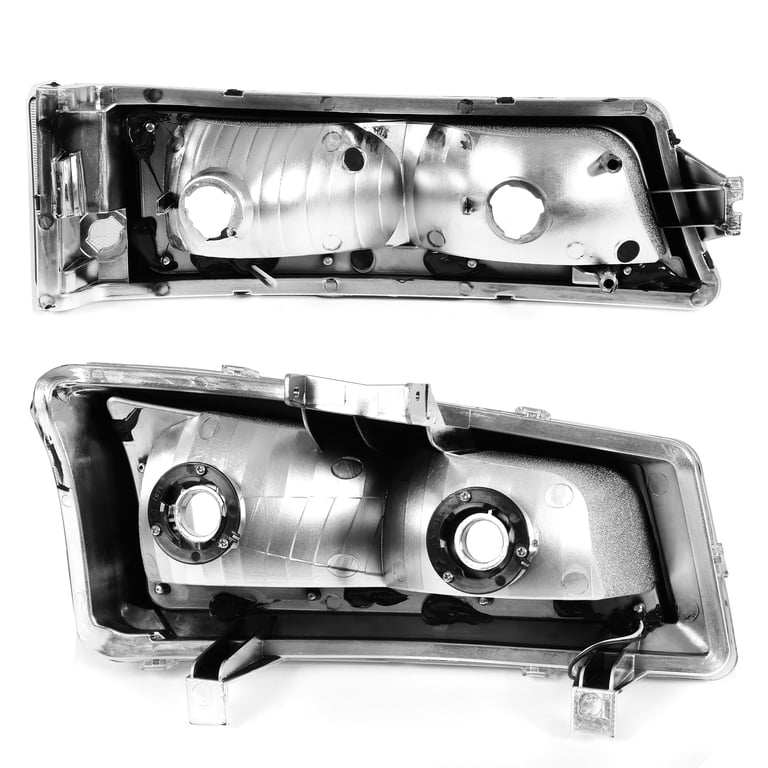 MOSTPLUS Headlights + Bumper Lamps With LED DRL For 03-07 Chevy Silverado