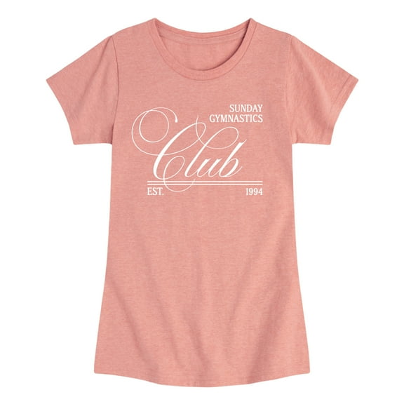 Instant Message - Sunday Gymnastics Club - Youth Girls Fitted Short Sleeve T-Shirt