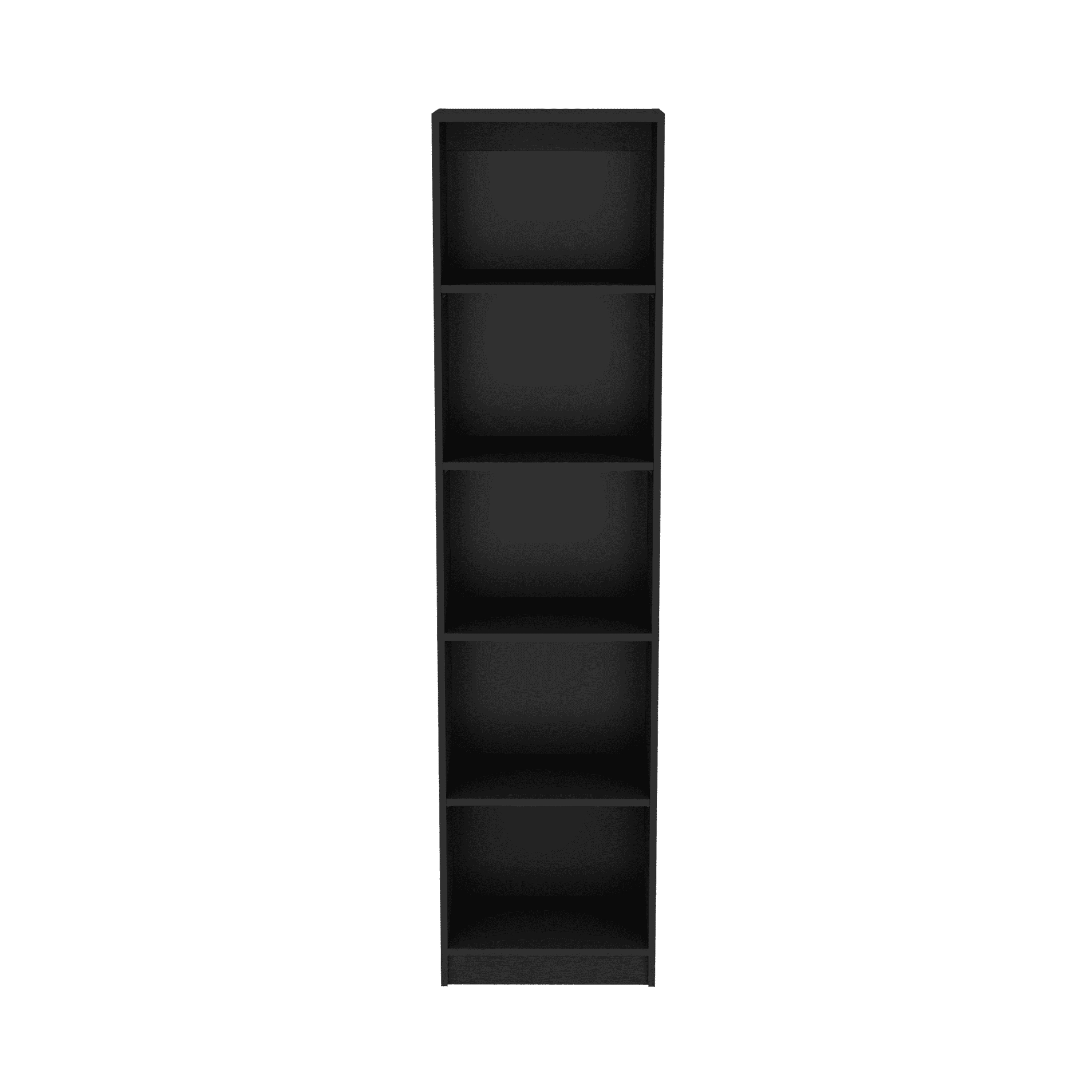 Bookcase Compact Bookshelf with Multiple Shelves, Black