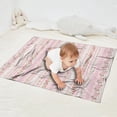 thumbnail image 2 of Pink Floral and Lace Pattern Blanket,Comfortable Soft Flannel Throw Blanket,All Season,Warm Lightweight Blankets for Sofa Bed Couch Living Room Chair,30"x40", 2 of 4