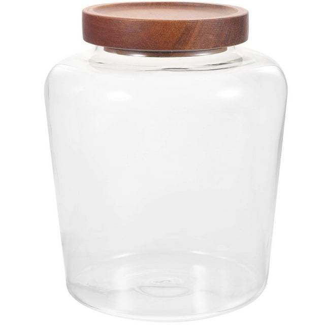 Glass Storage Can for Home Use Clear Glass Candy Jar Container