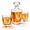 C, variant on Personalized Letter A Initial 10oz Whisky Glass & 750ml Decanter Set Gift for Men
