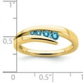 thumbnail image 2 of Primal Gold 10 Karat Yellow Gold Blue Topaz Ring, 2 of 4