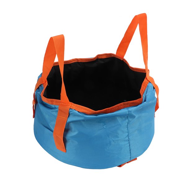 Cubo Plegable, Poliéster Plegable Multiusos Reutilizable Del Cubo De Agua Con La Manija Para Caminar