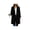 Black, variant on Zynoxe Womens Jackets With Side Pockets Classic Notched Lapel Button Winter Jackets for Women Relaxed Mid‑Length Long Sleeve Coat Versatile Solid Color Casual Overcoat S
