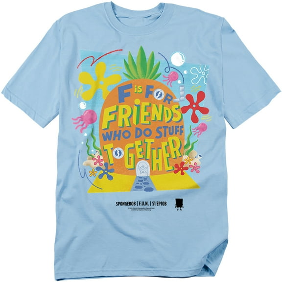 Spongebob T-Shirt Pineapple Friends Unisex Graphic Tee for Men & Women