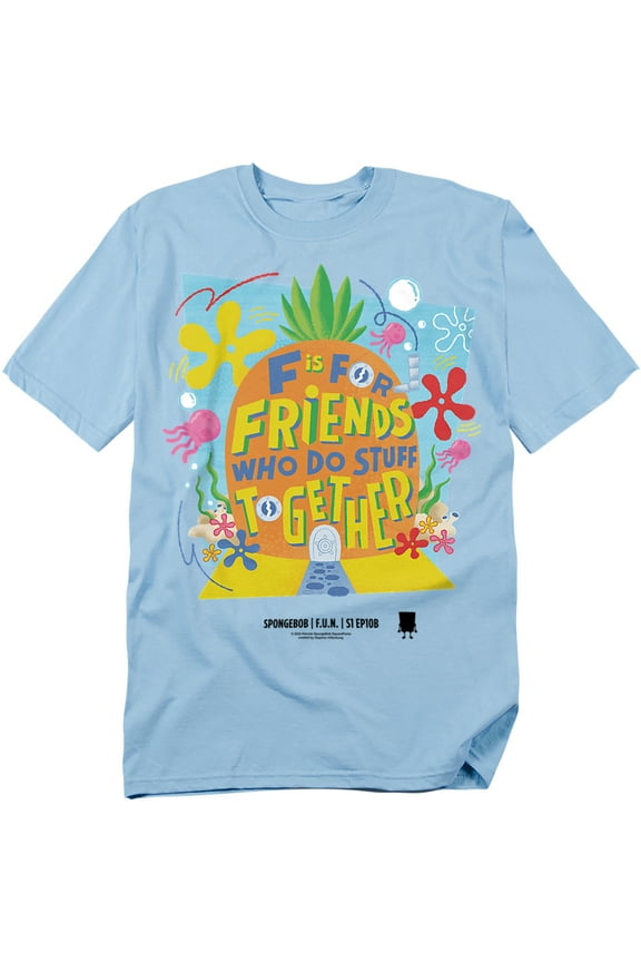 Spongebob T-Shirt Pineapple Friends Unisex Graphic Tee for Men & Women