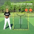 thumbnail image 2 of KFFKFF Softball and Baseball Rebound Net, 4 x 4.5 ft, Ideal for Pitch and Field Practice, Includes Pitching Target, Adjustable to 4 Positions, 2 of 9