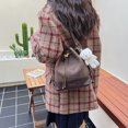 thumbnail image 3 of Bolso Hombro para Mujer Tipo Cubo Gamuza Sintética Con 2 Correas Diario (café), 3 of 9